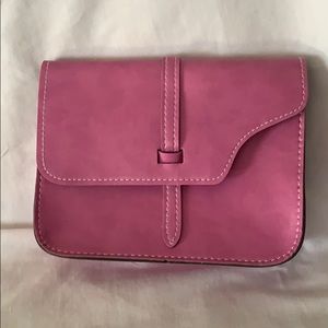 Pink pleather bag